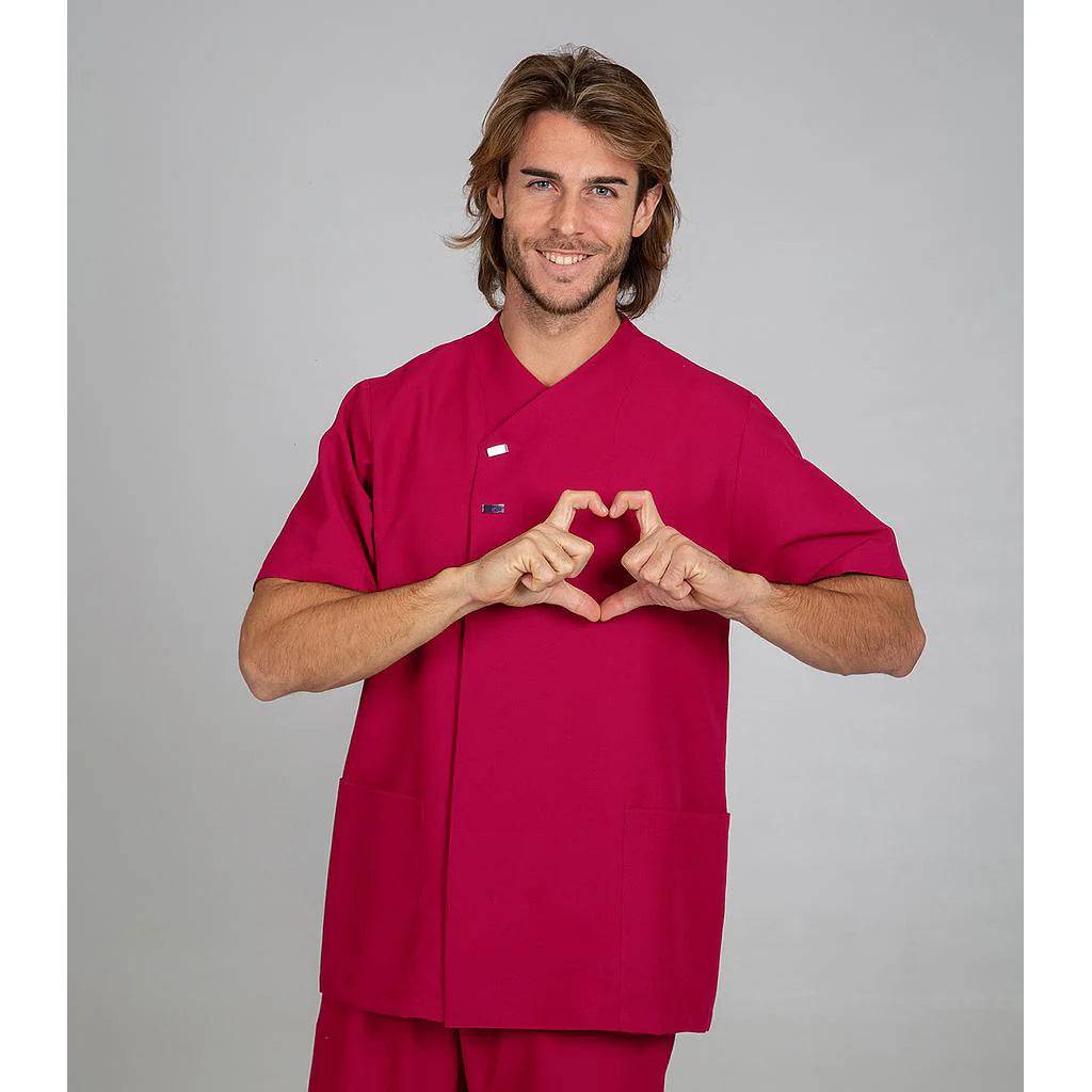 612500-138 - BLUSA HOMBRE HUGO FRAMBUESA