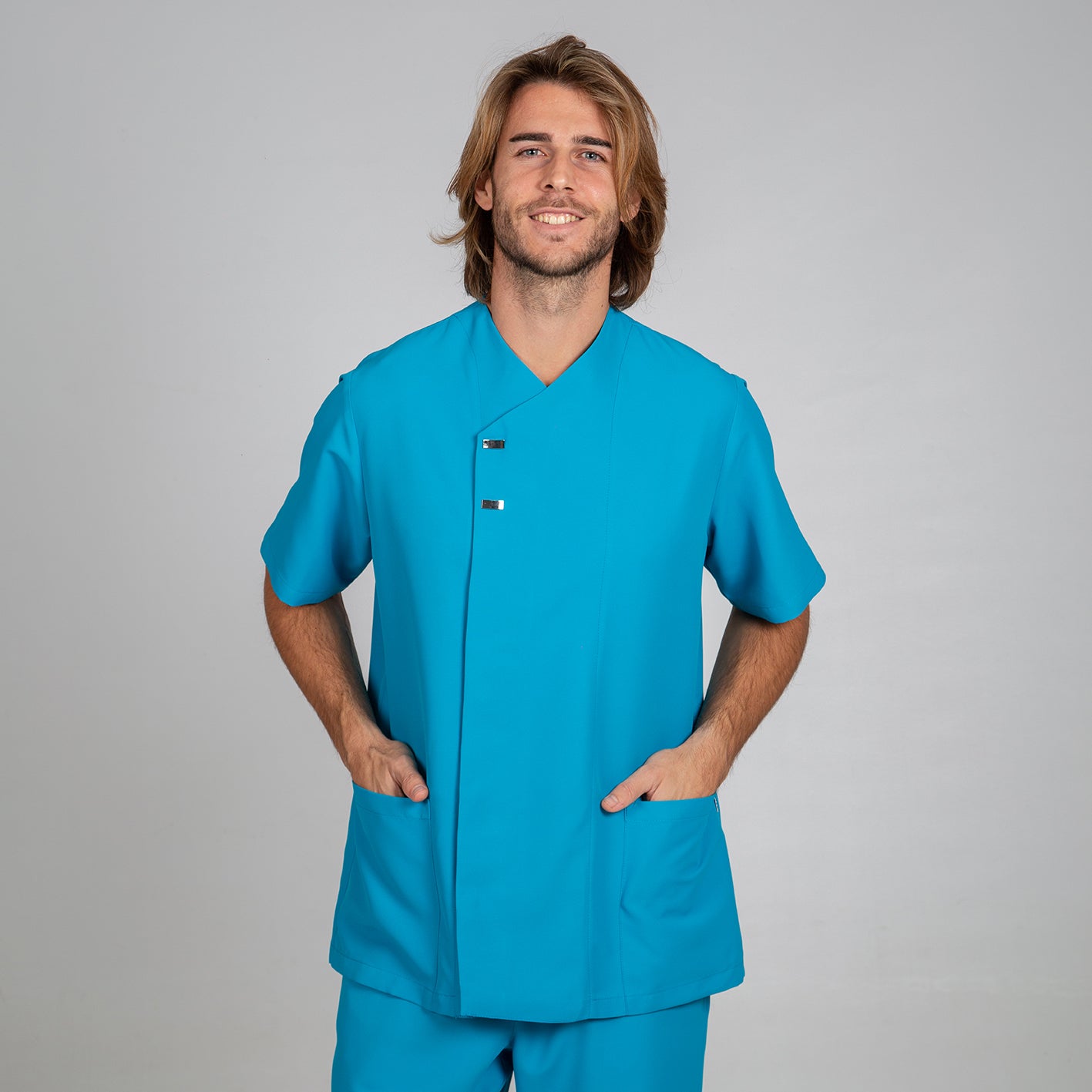 612500-115 - BLUSA HOMBRE HUGO TURQUESA