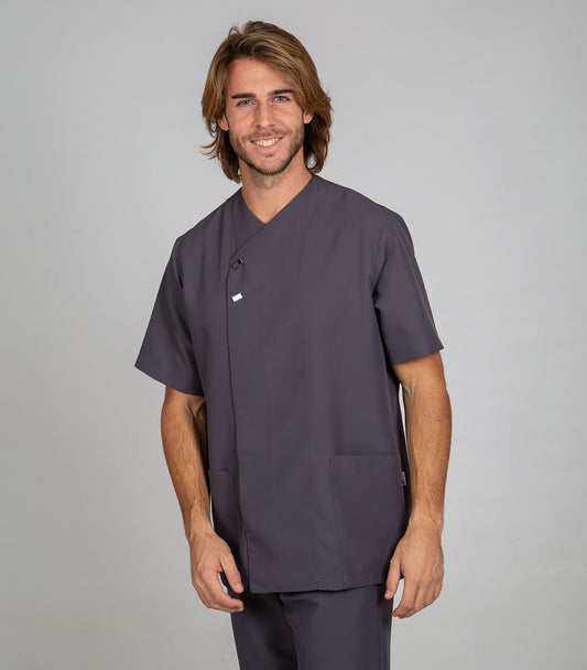 612500-139 - BLUSA HOMBRE HUGO GRIS MARENGO