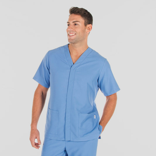 612600-107 - BLUSA HOMBRE PABLO CELESTE