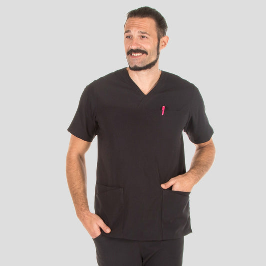 613200-001 - BLUSA HOMBRE HECTOR ELASTIK NEGRO