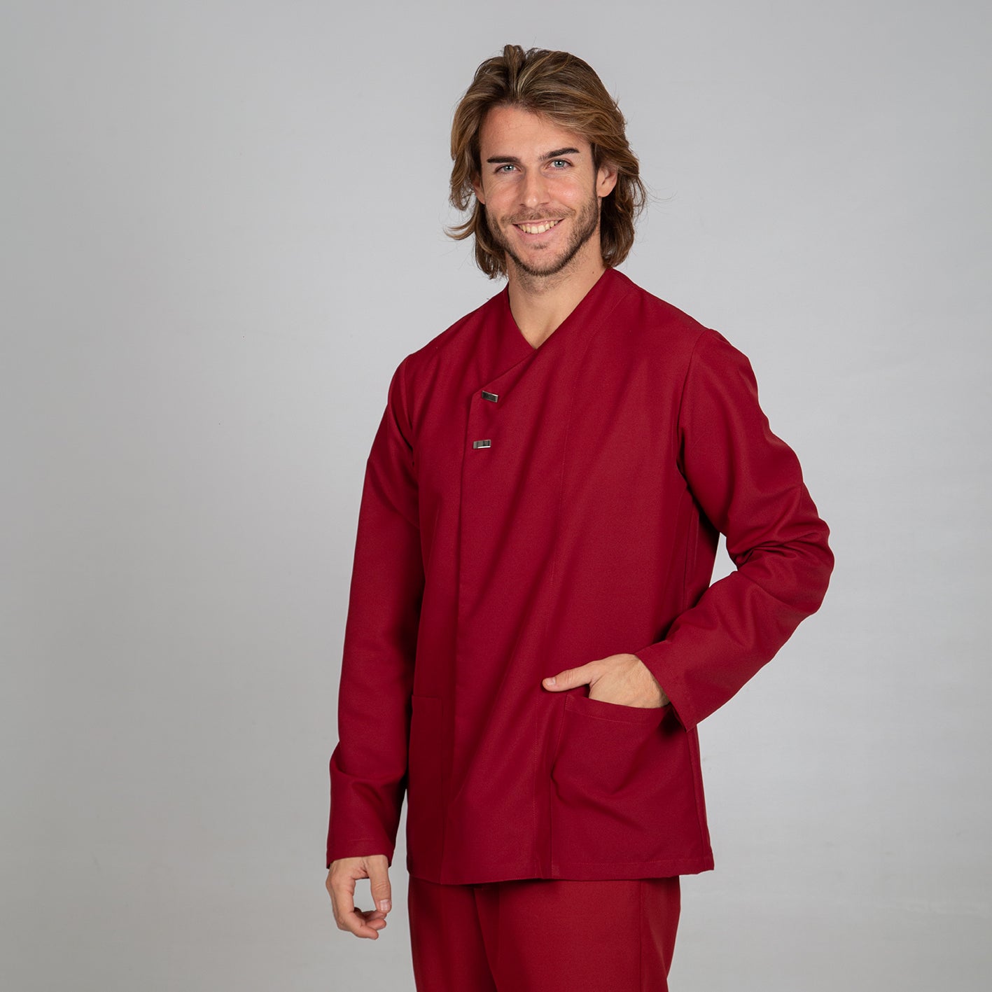 615600-112 - BLUSA HOMBRE FABIAN BURDEOS