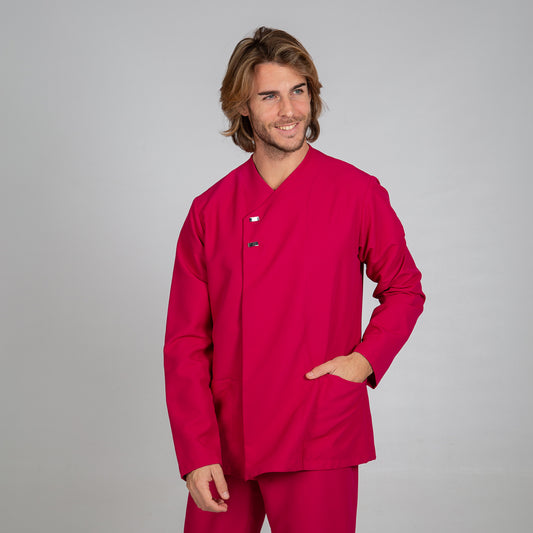 615600-138 - BLUSA HOMBRE FABIAN FRAMBUESA