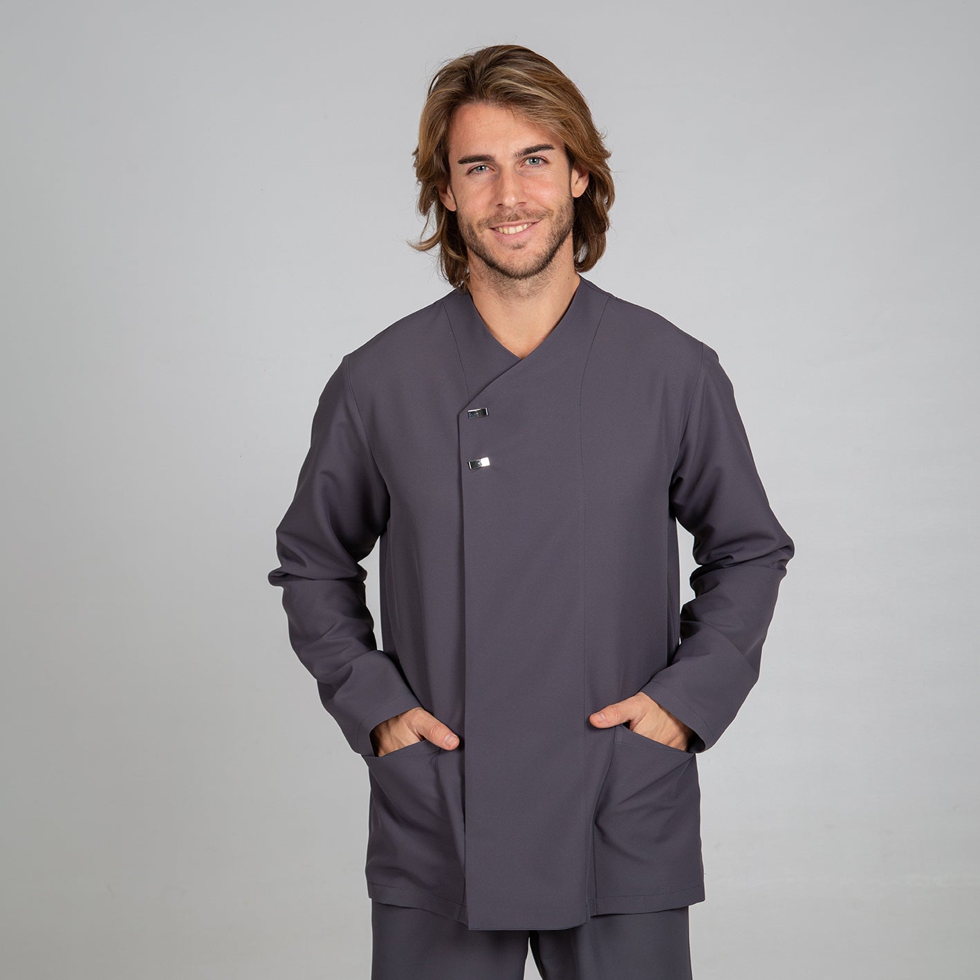 615600-139 - BLUSA HOMBRE FABIAN GRIS MARENGO