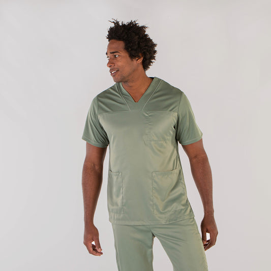 615700-149 - BLUSA HOMBRE IZAN PEACH VERDE CAQUI