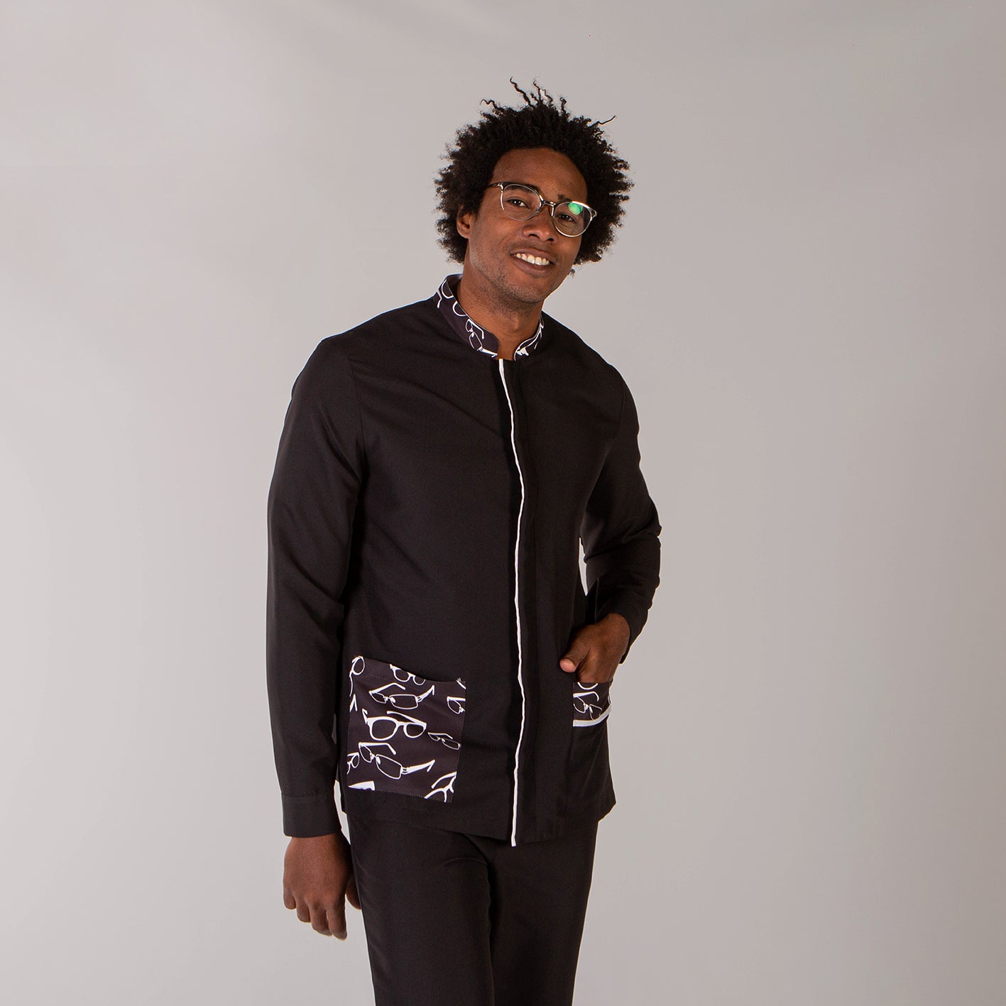 616500-001 - BLUSA HOMBRE FERRAN NEGRO