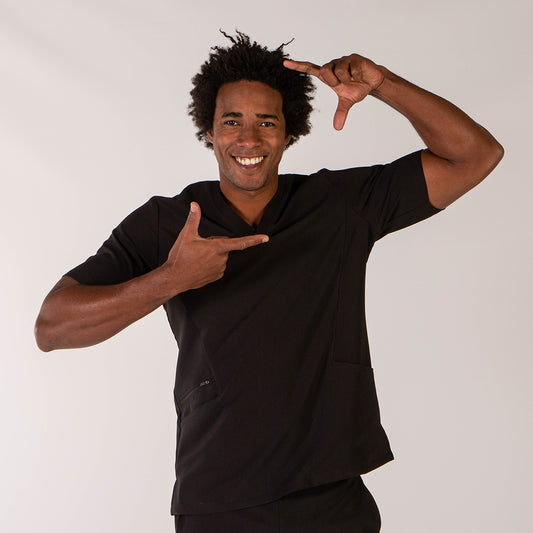 616900-001 - BLUSA HOMBRE OSCAR EXTRAFIBER NEGRO