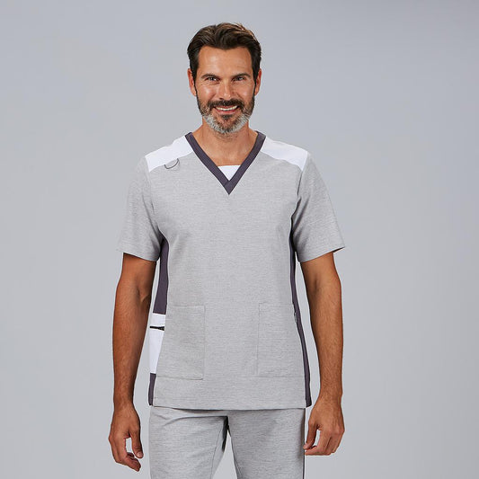 617800-117 - BLUSA HOMBRE FIDEL GRIS PERLA