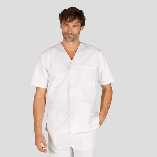 650000-101 - BLUSA SANITARIO UNISEX PICO BOTONES