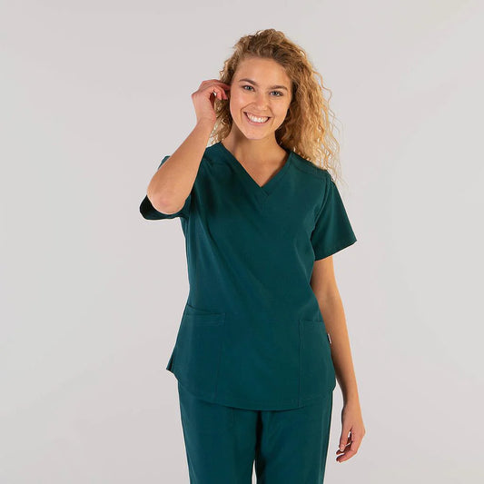659600-145 - BLUSA MUJER ROSALIA VERDE PETRÓLEO
