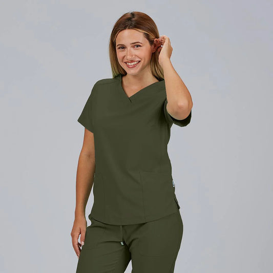 659600-149 - BLUSA MUJER ROSALIA VERDE CAQUI