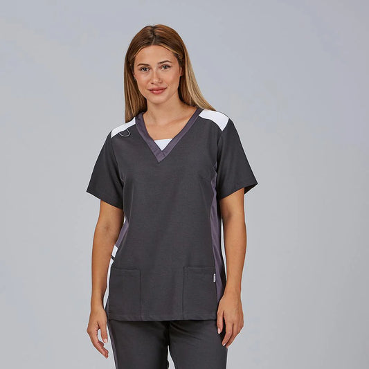 662400-139 - BLUSA MUJER LETICIA GRIS MARENGO