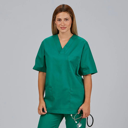 671101-108 - BLUSA SANITARIO UNISEX PICO SARGA VERDE