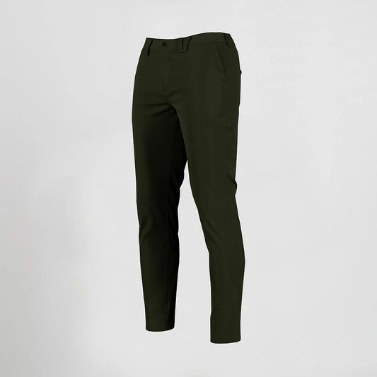 700027-149- PANTALON HOMBRE CHINO T400 VERDE CAQUI