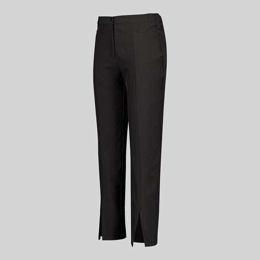 700036-001 - PANTALON MUJER ABERTURA CENTRAL EN BAJO NEGRO