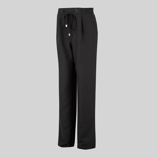 700045-001 - PANTALON MUJER TERMINALES BAJO VUELTO NEGRO