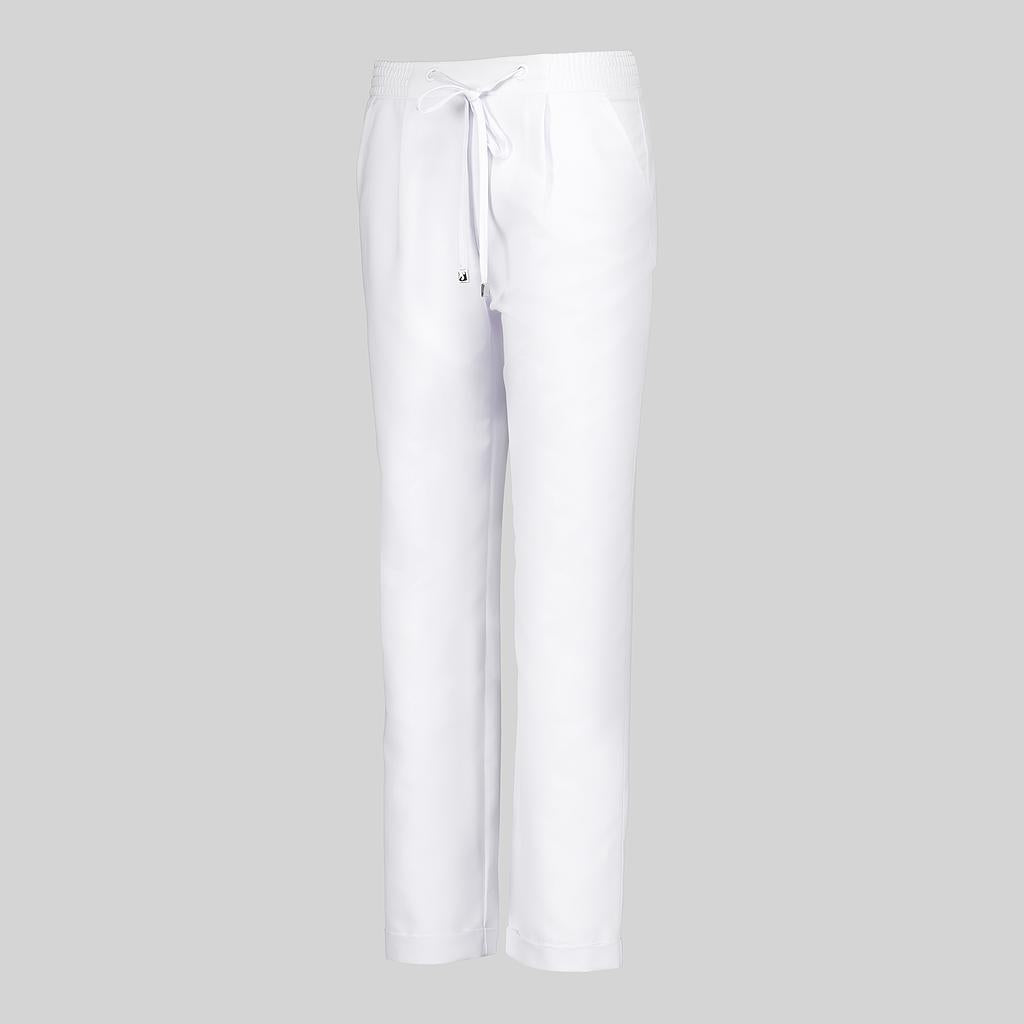 700045-101 - PANTALON MUJER TERMINALES BAJO VUELTO BLANCO