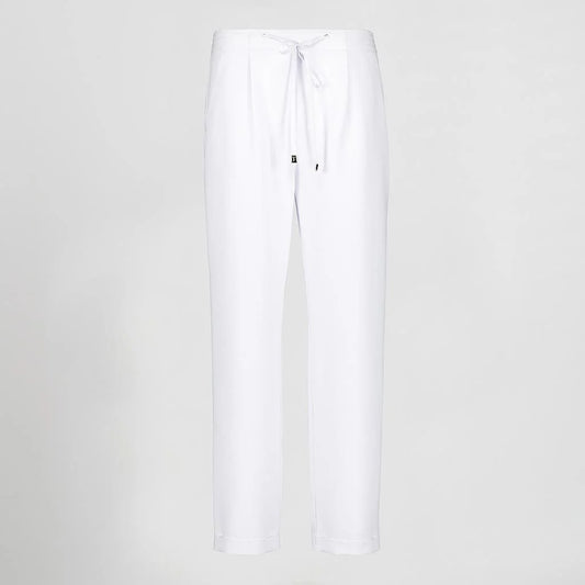 700045-101 - PANTALON MUJER TERMINALES BAJO VUELTO BLANCO
