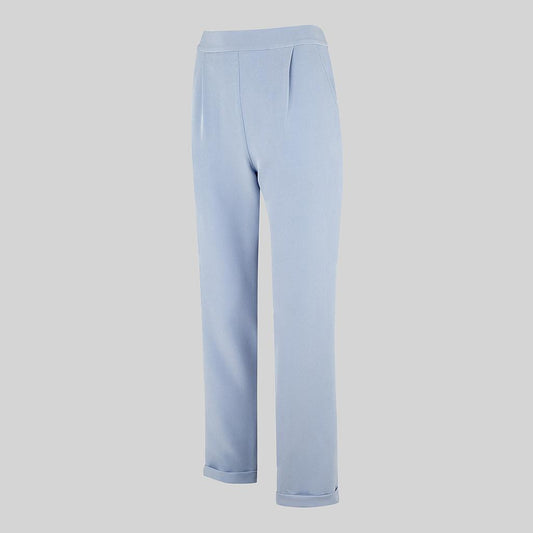 700049-169 - PANTALON MUJER BIELASTICO BAJO VUELTO AZUL MAYA