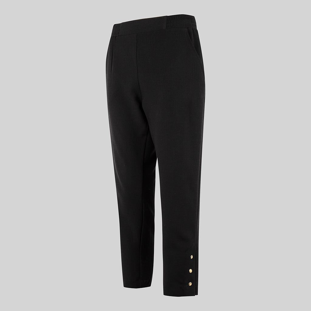 700051-001 - PANTALON PIRATA MUJER X.LINEN NEGRO