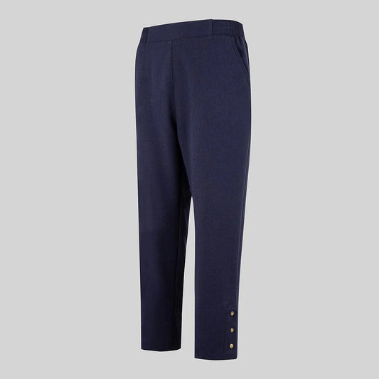 700051-104 - PANTALON PIRATA MUJER X.LINEN MARINO