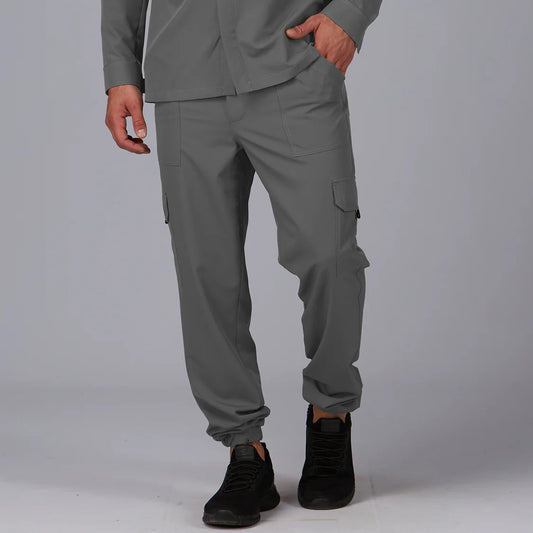 700059-109 - PANTALON CARGO UNISEX GRIS