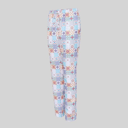 700066-5165 - PANTALON UNISEX ALGODON ESTAMPADO PORTO