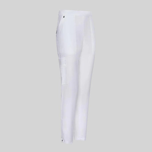 700079-101 - PANTALON MUJER CREMALLERA EN BAJOS BLANCO