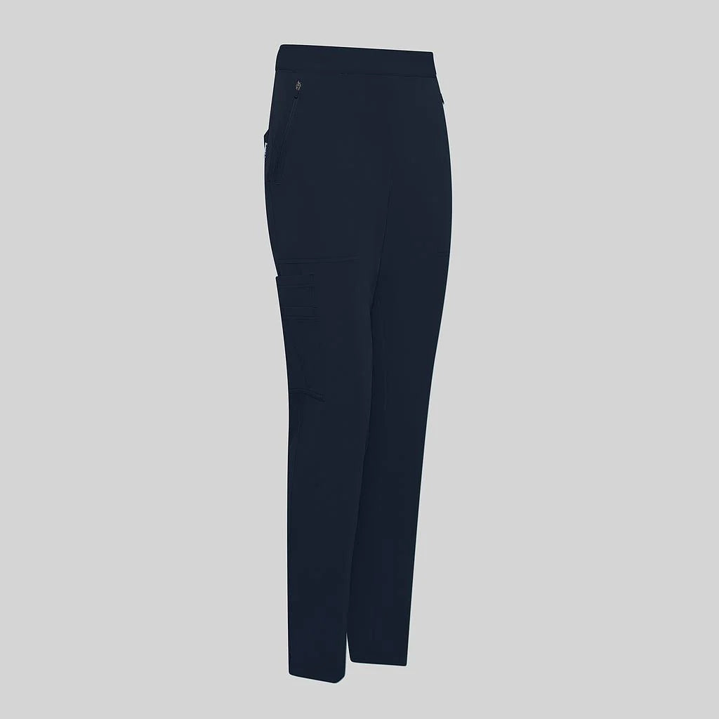 700079-165 - PANTALON MUJER CREMALLERA EN BAJOS AZUL PROFUNDO