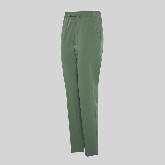 700082-149 - PANTALON UNISEX CORDON GOMA CINTURA VERDE CAQUI