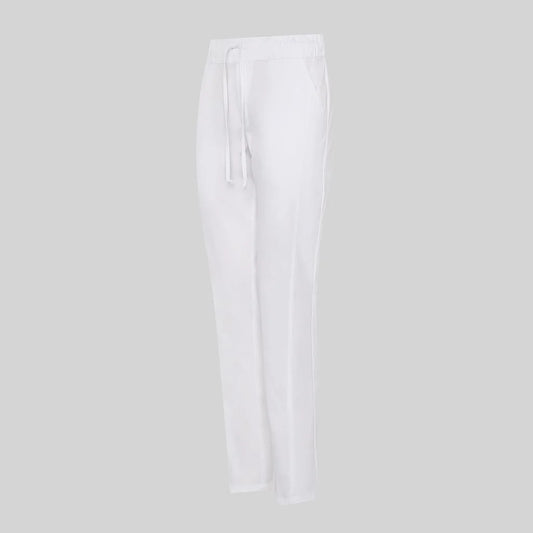 700084-101 - PANTALON UNISEX CREMALLERA COSTADO BLANCO