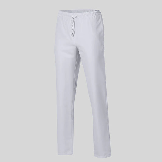 700600-101 - PANTALON UNISEX GOMA+CORDON EXTERIOR MICROFIBRA BLANCO