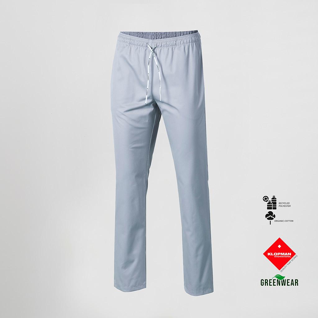 703400-117 - PANTALON UNISEX CON GOMA Y CORDON TEJIDO ORGANICO Y RECICLADO KLOPMAN GRIS PERLA