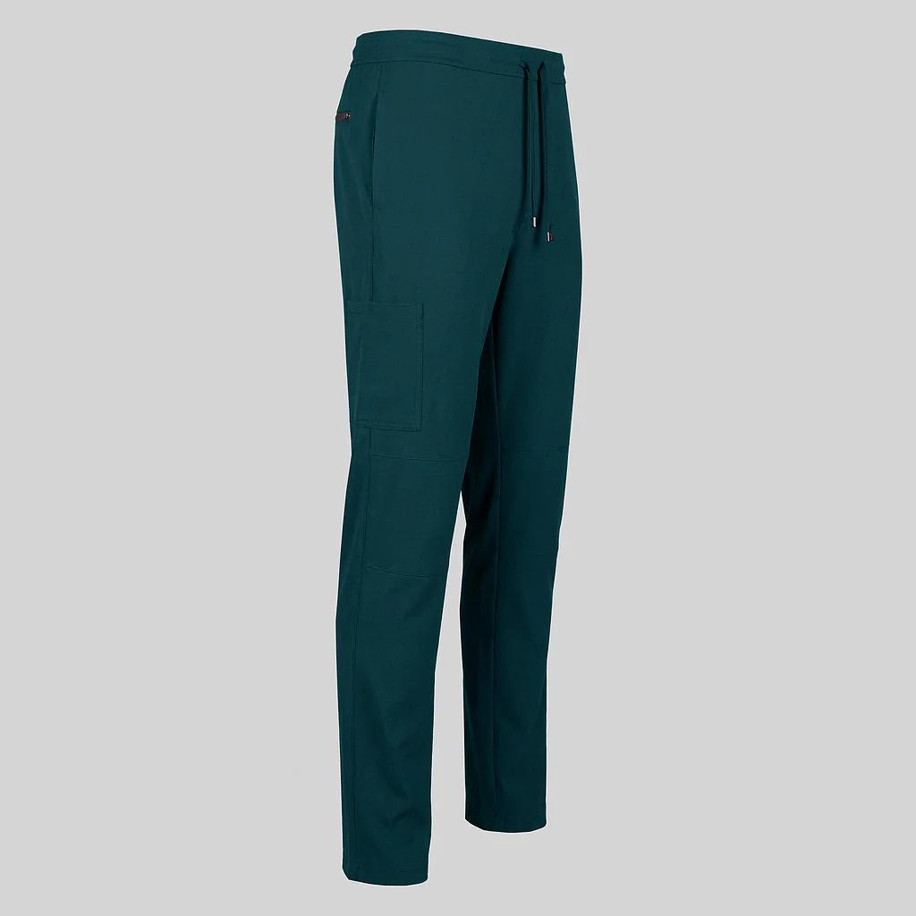 704500-145 - PANTALON UNISEX CON RODILLERAS EXTRAFIBER VERDE PETRÓLEO