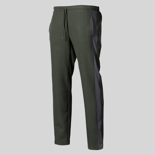 704600-149 - PANTALON UNISEX LINEA LATERAL VERDE CAQUI