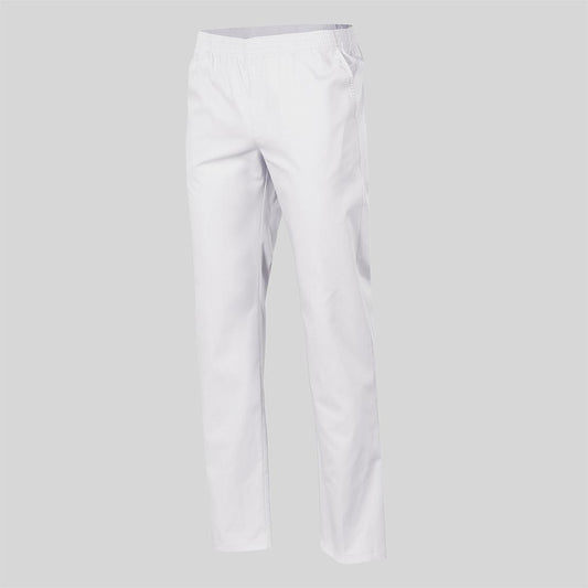 711101-101 - PANTALON SANITARIO SARGA BLANCA BOLS. GOMA ENTERA "REDLINE"