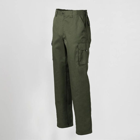 750100-149 - PANTALON UNISEX MULTIBOLSILLOS ELASTICO GAMO VERDE CAQUI