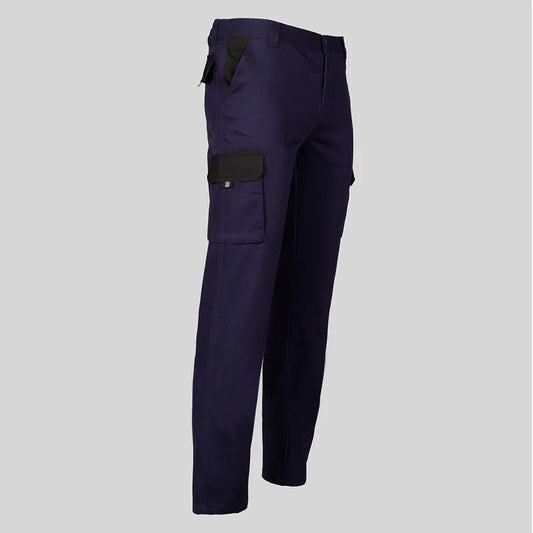 7501C1-104001 - PANTALON UNISEX MULTIBOLSILLOS ELASTICO GAMO COMBINADO MARINO/NEGRO
