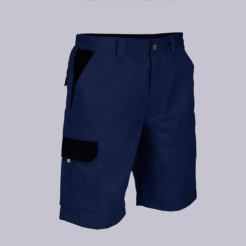 7503C1-104001 - BERMUDA UNISEX MULTIBOLSILLOS ELASTICA ARCE COMBINADA MARINO/NEGRO