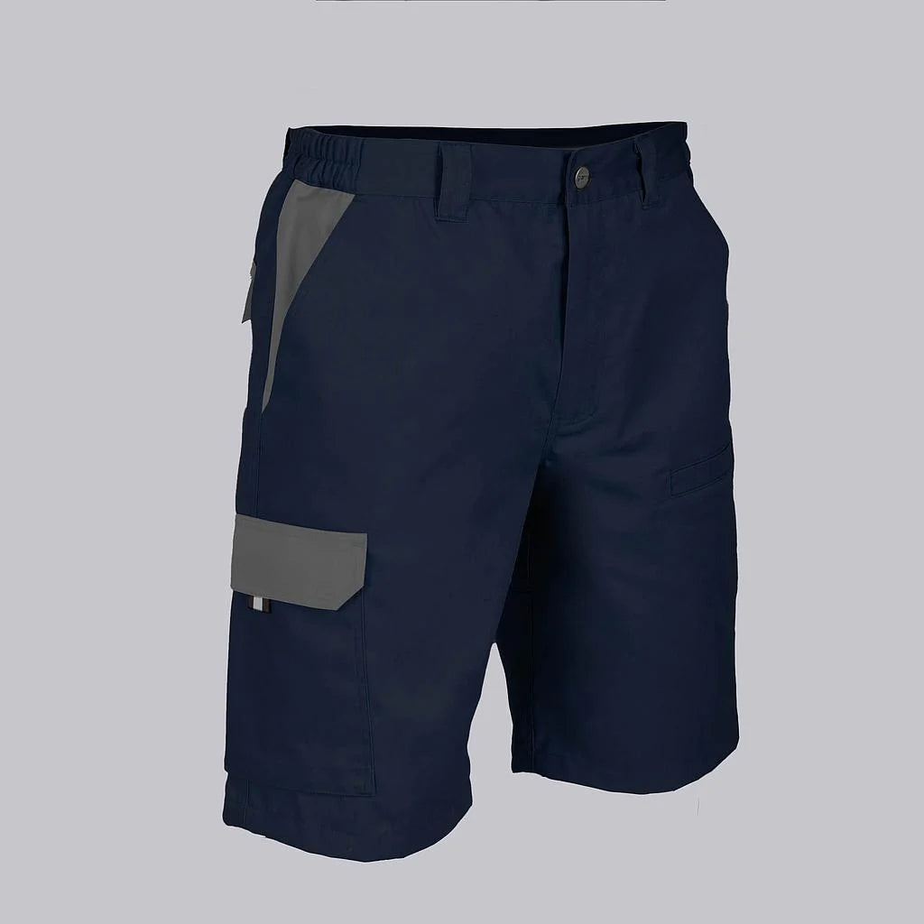 7503C1-159109 - BERMUDA UNISEX MULTIBOLSILLOS ELASTICA ARCE COMBINADA AZUL NAVY/GRIS