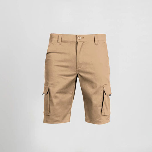 750400-110 - BERMUDA UNISEX MULTIBOLSILLOS ELASTICO GAMO BEIGE