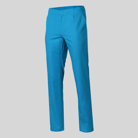 773300-115 - PANTALON SANITARIO SARGA COLORES BOLSILLOS TURQUESA