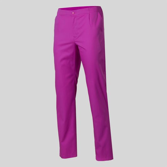 773300-119 - PANTALON SANITARIO SARGA COLORES BOLSILLOS MALVA