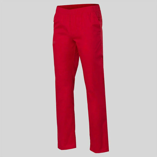 773G00-105 - PANTALON SARGA COLORES BASICOS BOL. GOMA ENTERA ROJO