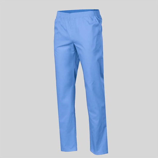 773G00-107 - PANTALON SARGA COLORES BASICOS BOL. GOMA ENTERA CELESTE