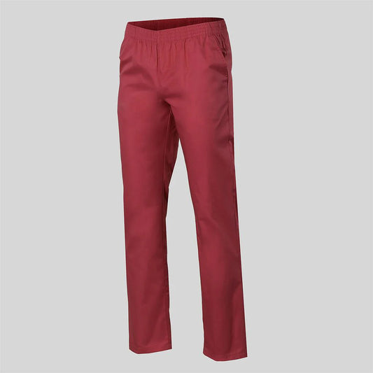 773G00-112 - PANTALON SARGA COLORES BASICOS BOL. GOMA ENTERA BURDEOS