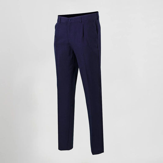777700-104 - PANTALON HOMBRE SIN PINZAS PLANA POLIESTER MARINO