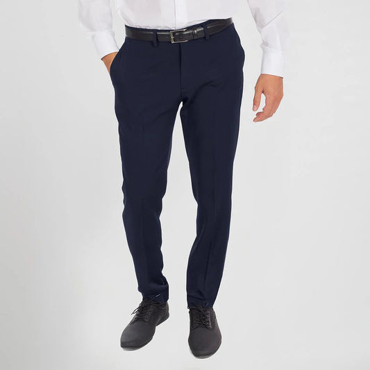 793100-104 - PANTALON HOMBRE SIN PINZAS SLIM FIT TECNO MARINO