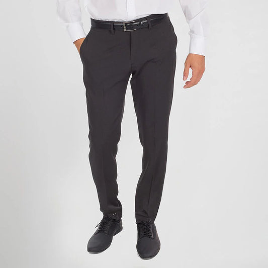793100-139 - PANTALON HOMBRE SIN PINZAS SLIM FIT TECNO GRIS MARENGO