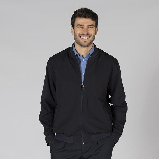 800011-104 - CHAQUETA BOMBER HOMBRE TRIVIAL MARINO